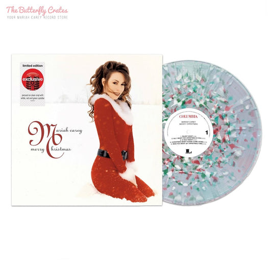 Merry Christmas (2020) Target Exclusive LP on Clear Vinyl with White, Red and Green Splatter